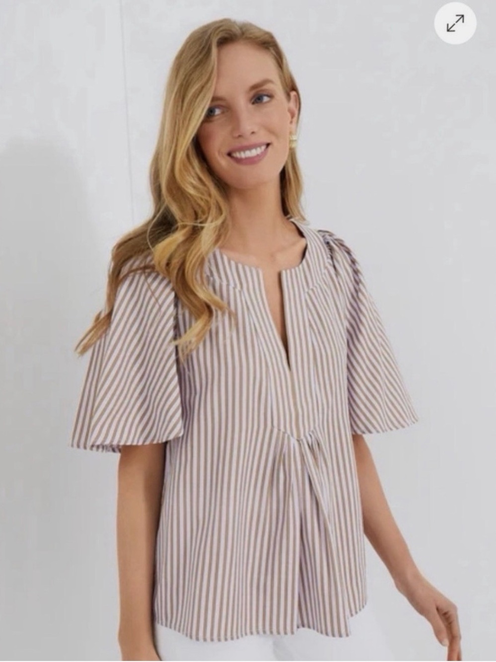 NWT Pomander Place Seersucker Finley Top
